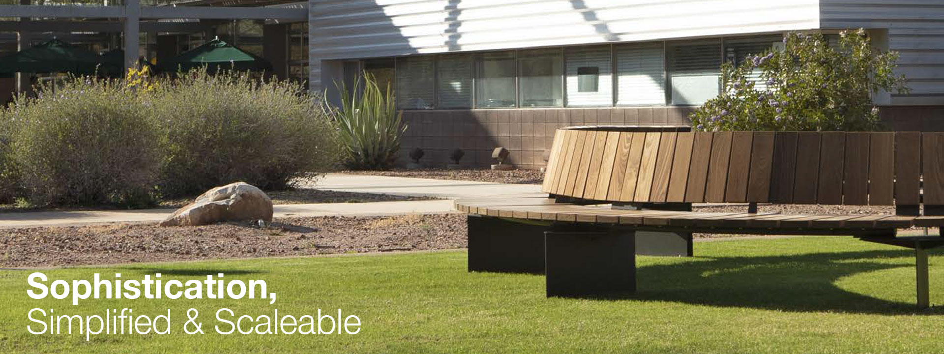 Introducing Link, an innovative and highly flexible outdoor seating system. 