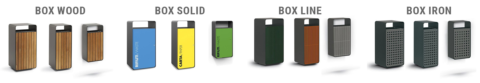 DURABLE & CUSTOMISABLE BOX LITTER BINS.