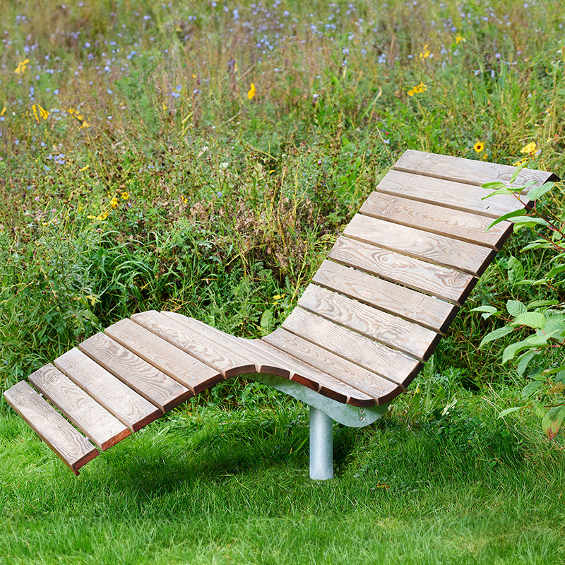 FJORDPARK Sol WZF Sun lounger bolted, wide slats