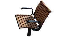 FJORDPARK ST Z N / AN Embedded chair w/w.o. armrests, swivel